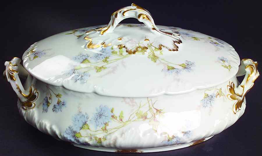 Schleiger 378b Oval Covered Vegetable by Charles Field Haviland-1