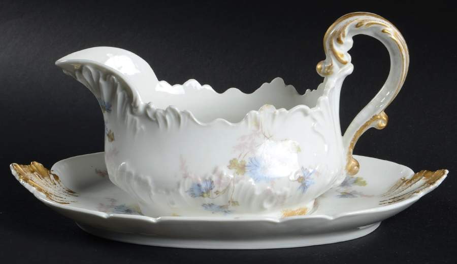 Schleiger 378b Gravy Boat & Underplate by Charles Field Haviland-1