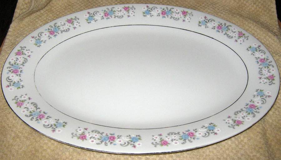 UP131 14" Oval Serving Platter by Universal Porcelain Company-1