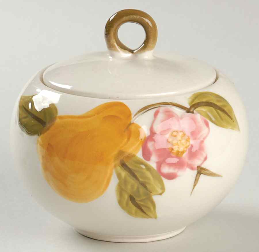 Laguna Sugar Bowl & Lid by Crest-Stone (Japan)-1