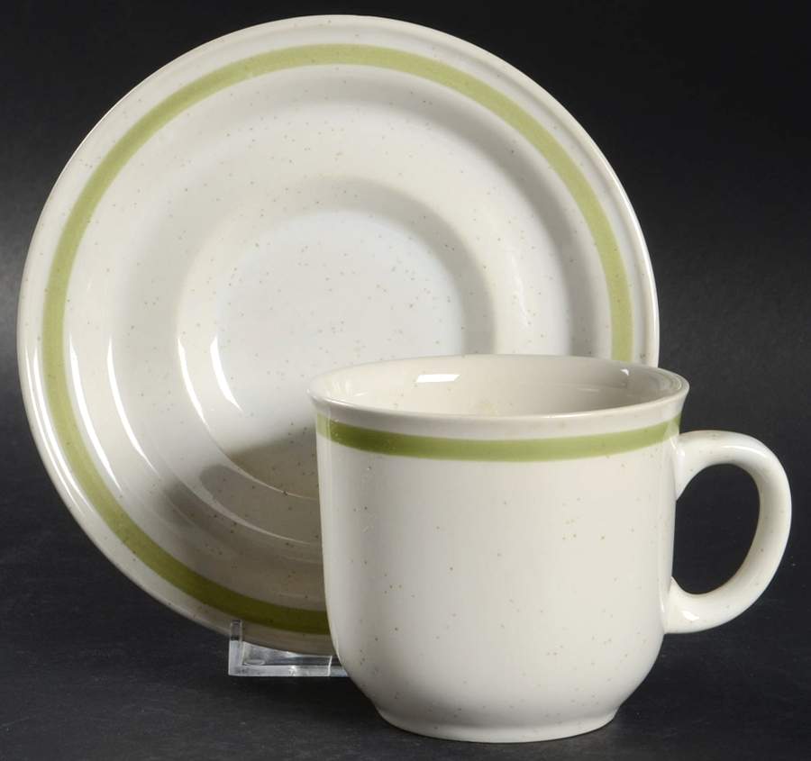 Sunnyvale Flat Cup & Saucer Set by Country Casual-1