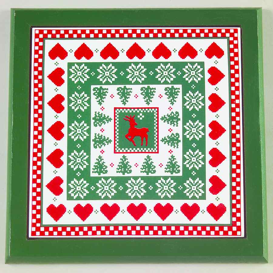 Northwoods Square Wood Frame  Trivet by CI Moore-1