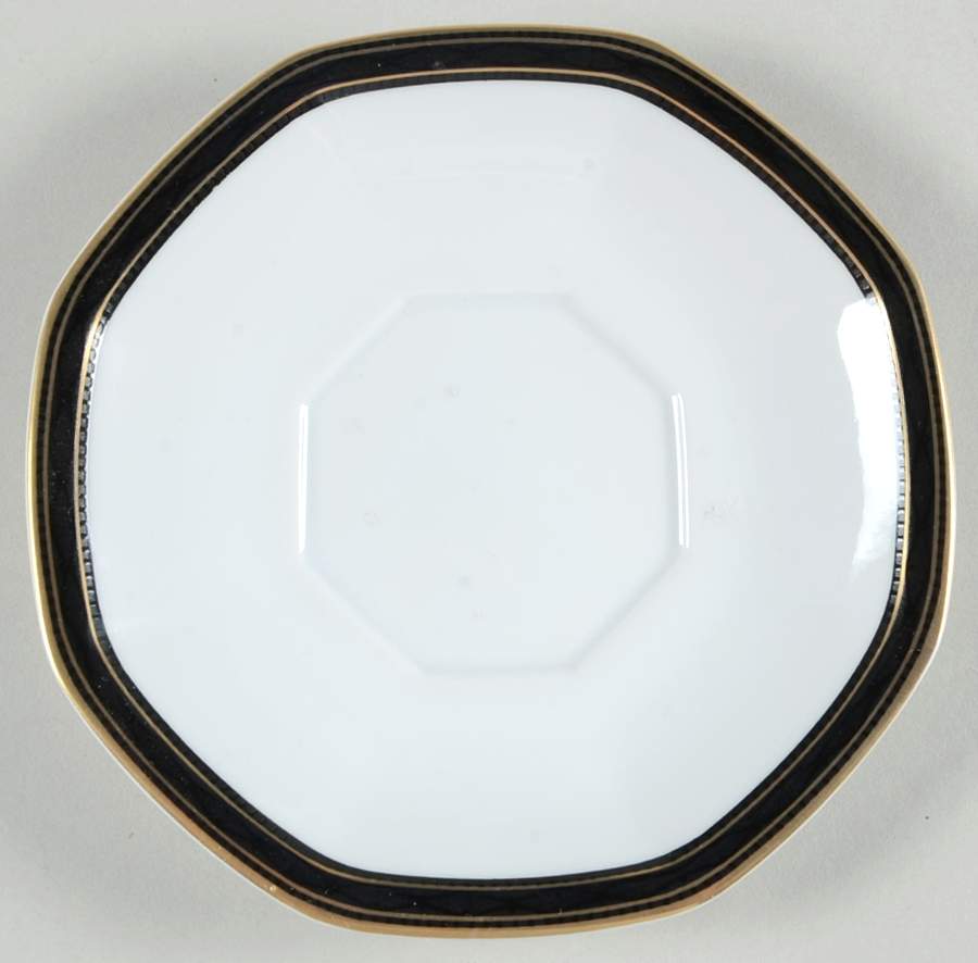 Black Dress Saucer for Demitasse Cup by Christopher Stuart-1