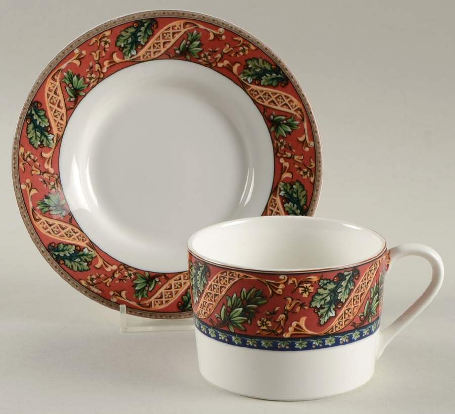 English Villa Flat Cup & Saucer Set by Christopher Stuart-1