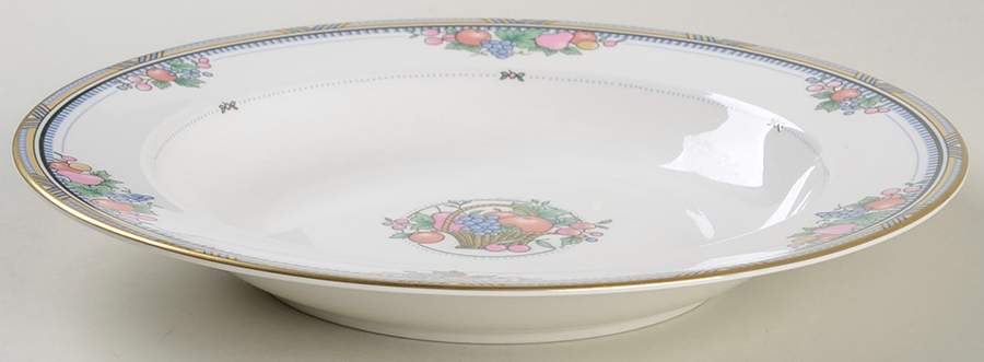 Fruit Basket Rim Soup Bowl by Christopher Stuart-1