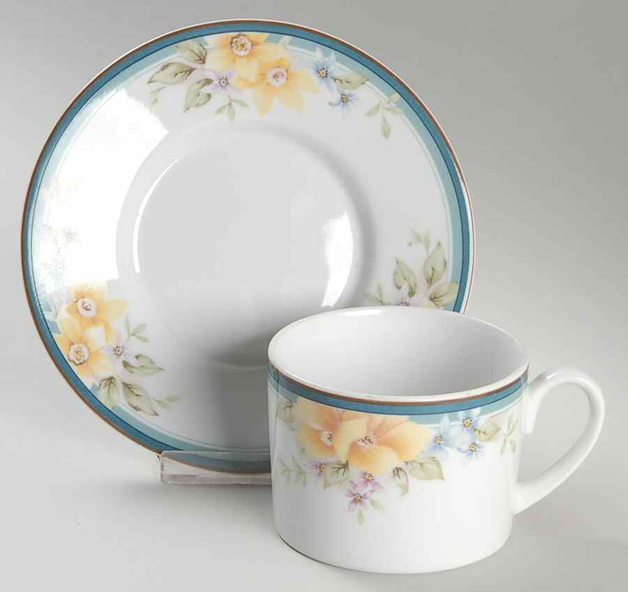 Tranquility Flat Cup & Saucer Set by Christopher Stuart-1