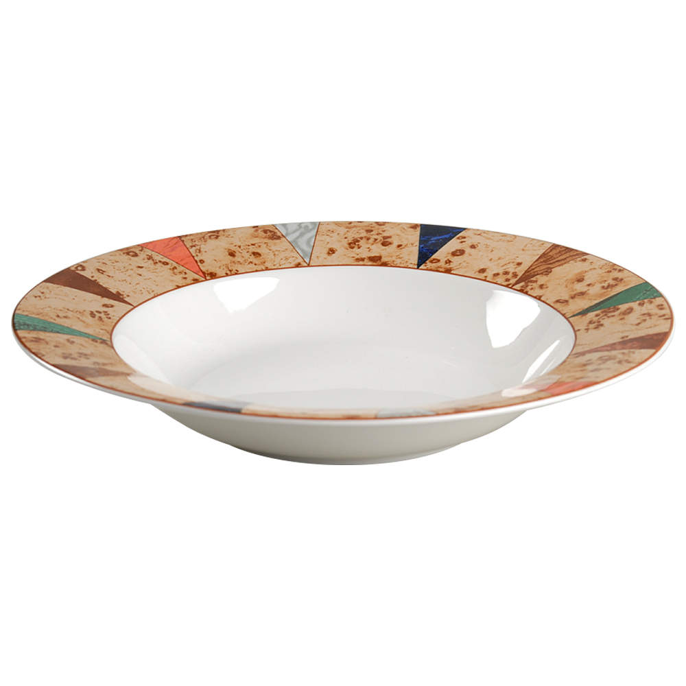 Villa D'Este Large Rim Soup Bowl by Christopher Stuart-1