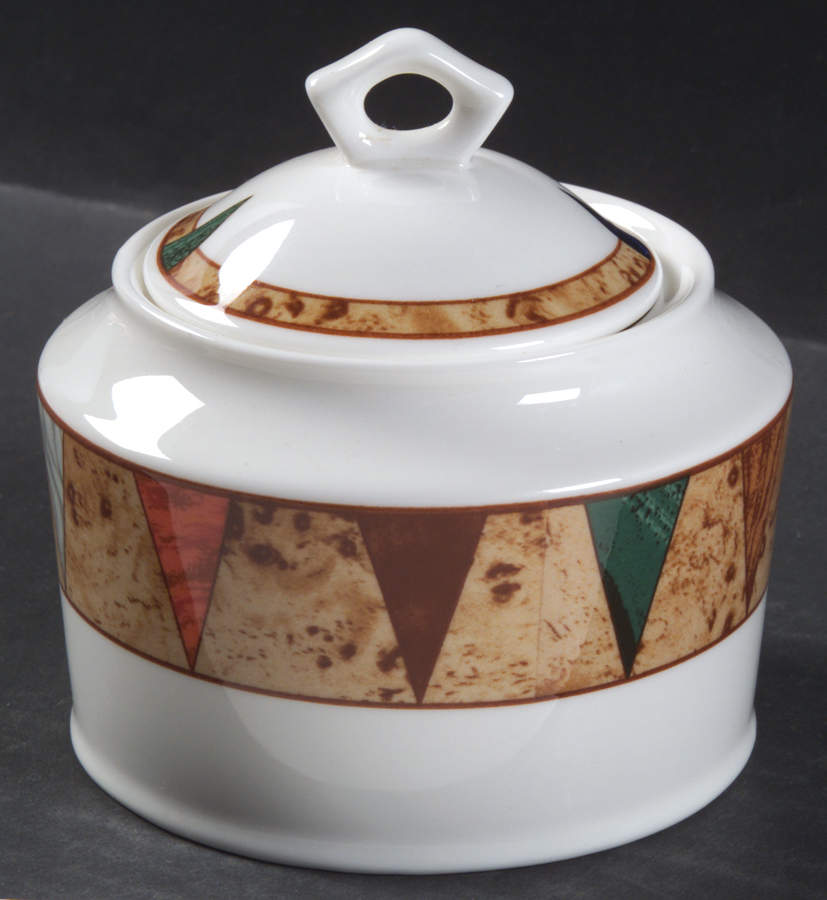Villa D'Este Sugar Bowl & Lid by Christopher Stuart-1