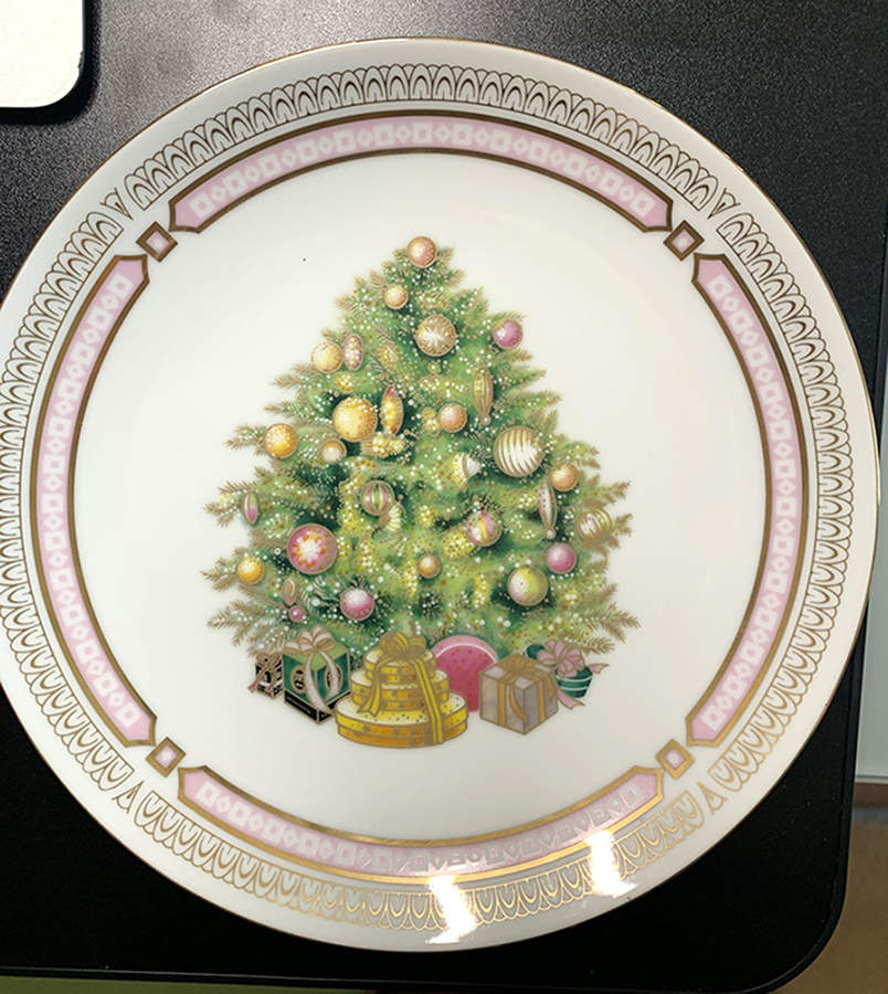Christmas Tree Dinner Plate by Chatillon-1