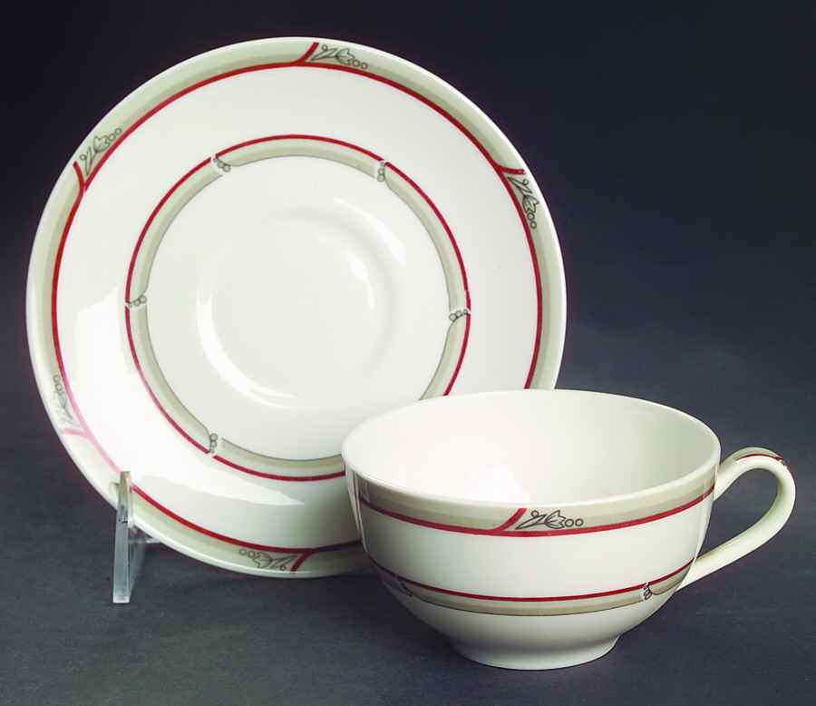 Lady Hamilton Flat Cup & Saucer Set by Community-1