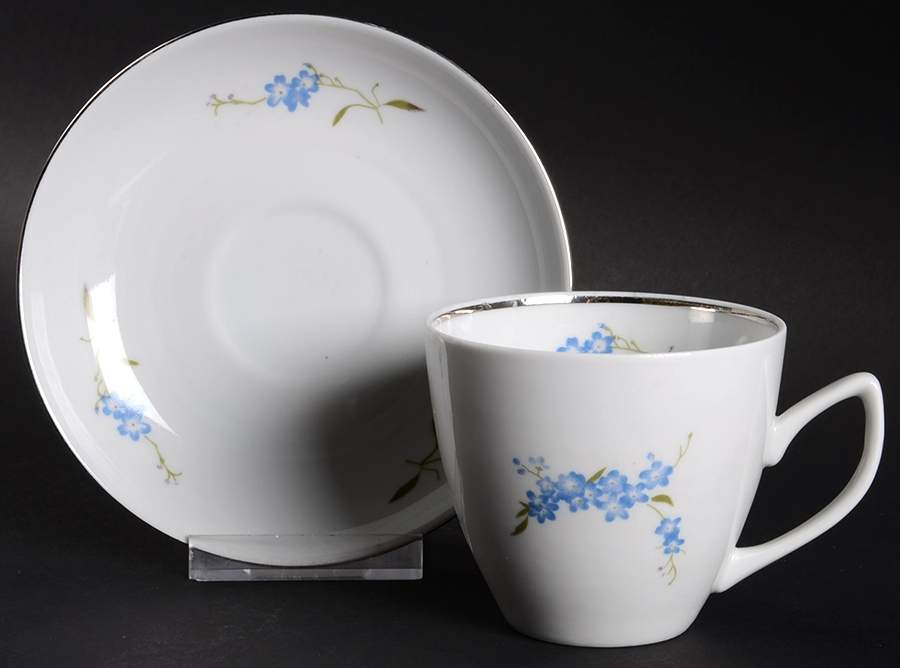 Brenda Flat Cup & Saucer Set by Chodziez-Poland-1