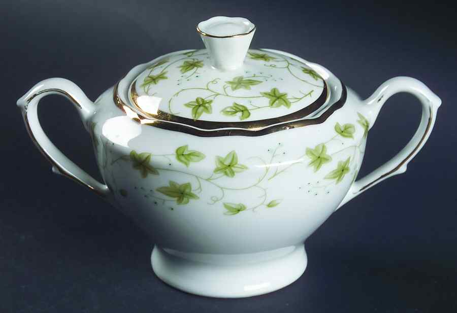 Diana Sugar Bowl & Lid by Cmielow (Poland)-1