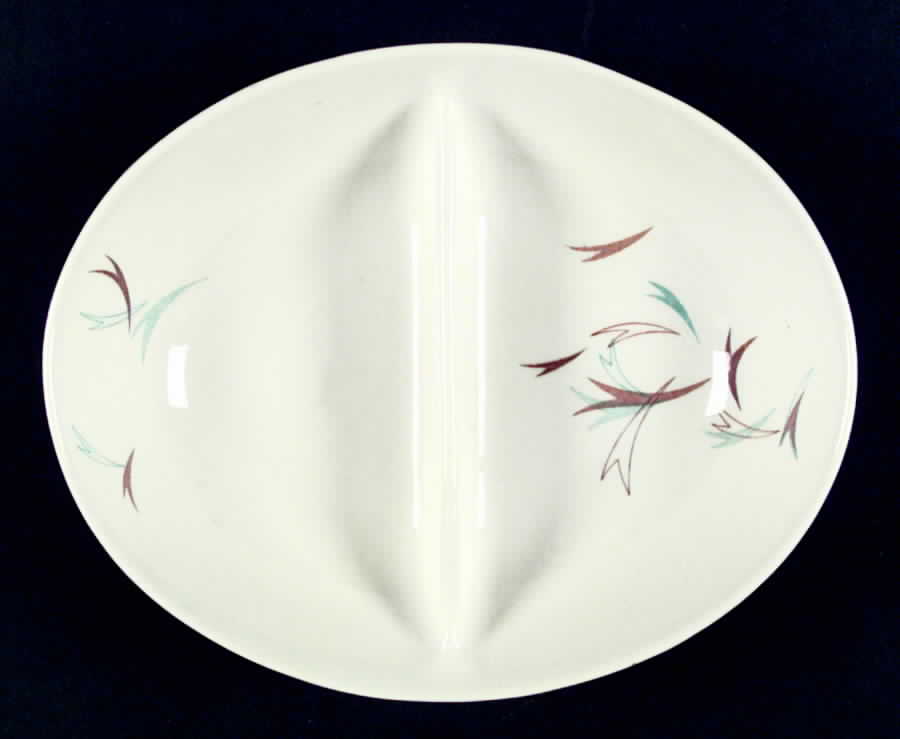 Antibe 9" Oval Divided Vegetable Bowl by Caribe-1