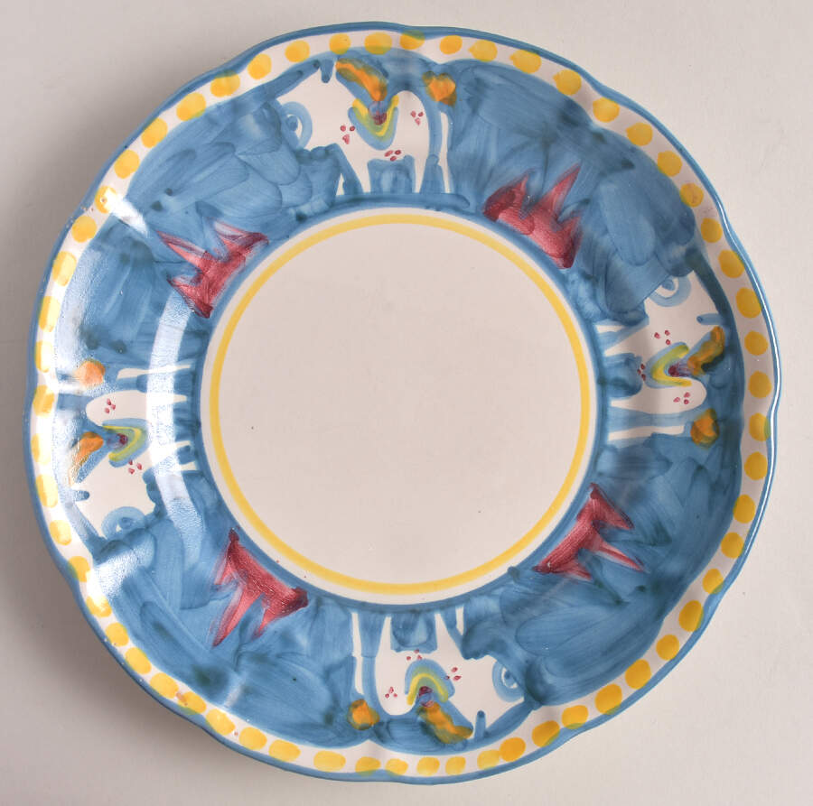 Campagna Horse (Cavallo) Dinner Plate by Ceramica Artistica (CAS Vietri)-1