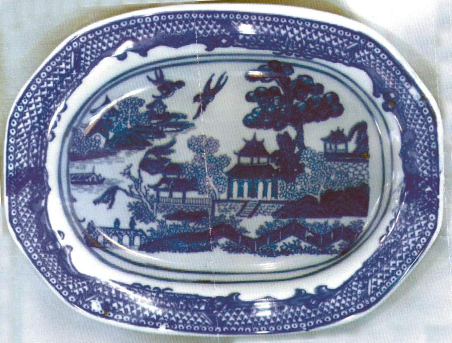 CAE1 13" Oval Serving Platter by Cartwright & Edwards-1