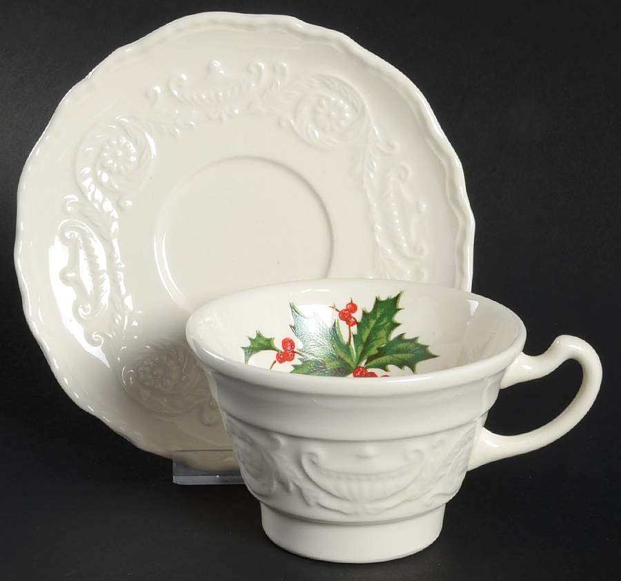 CAN69 Footed Cup & Saucer Set by Canonsburg-1