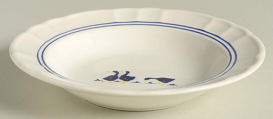 CMI4 Large Rim Soup Bowl by Ceramica (Italy)-1