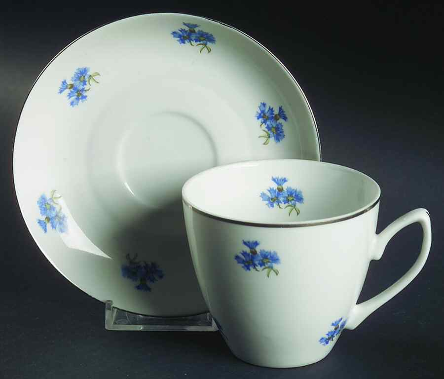 Karen Flat Cup & Saucer Set by Chodziez-Poland-1