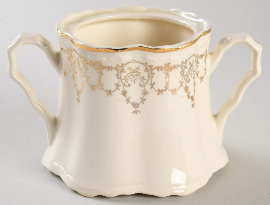 CRO107 Sugar Bowl No Lid by Crooksville-1