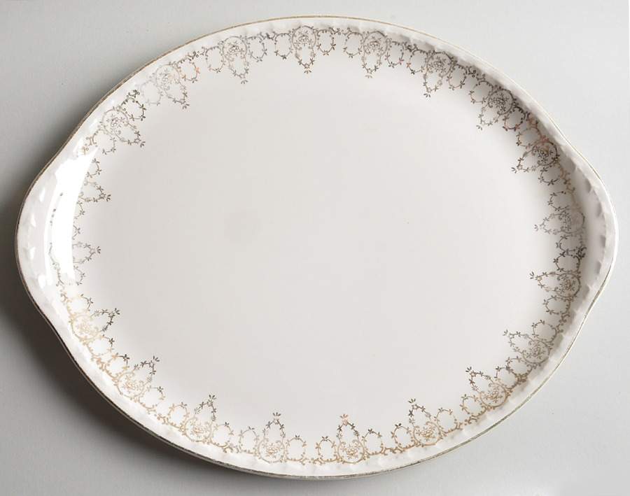 CRO107 13" Oval Serving Platter by Crooksville-1