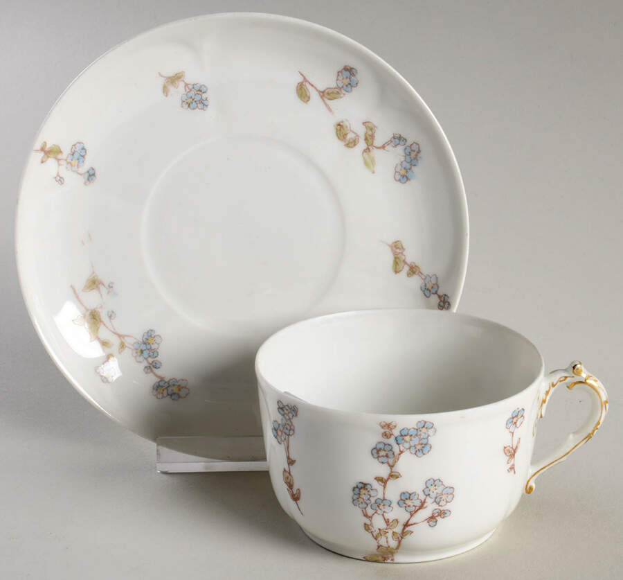 Schleiger 1300 Flat Cup & Saucer Set by Charles Field Haviland-1