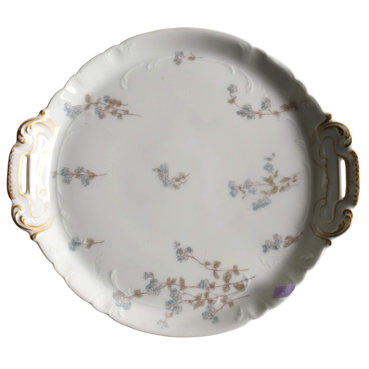 Schleiger 1300 Handled Cake Plate by Charles Field Haviland-1