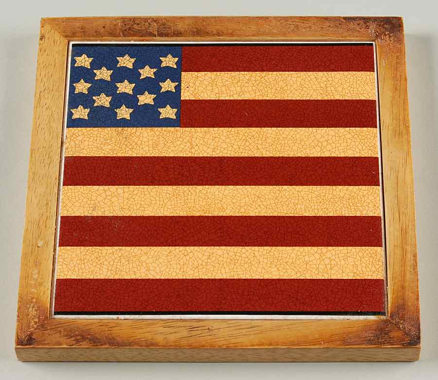 Liberty Square Wood Frame  Trivet by Coventry (PTS)-1