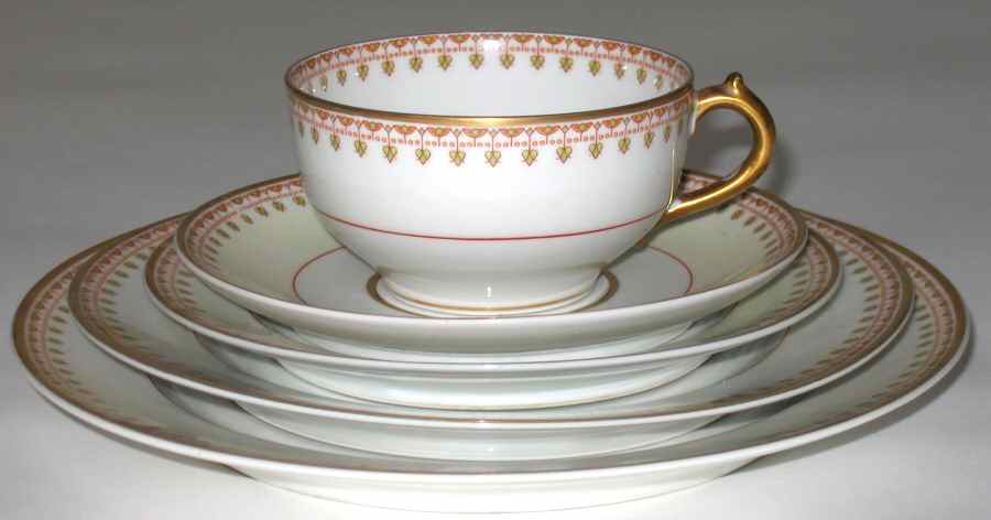 Head 140 Footed Cup & Saucer Set by Charles Field Haviland-1