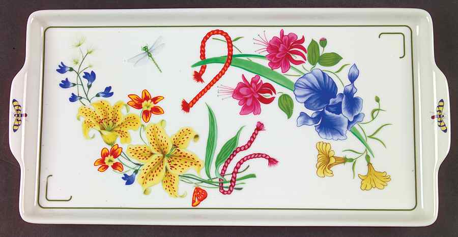 Flores Large Sandwich Tray by Lynn Chase-1