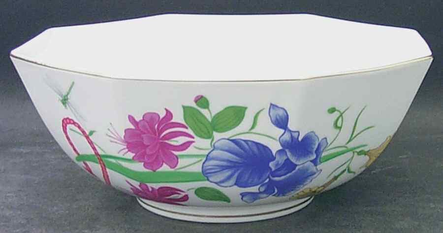 Flores 5" Octagonal Vegetable Bowl by Lynn Chase-1
