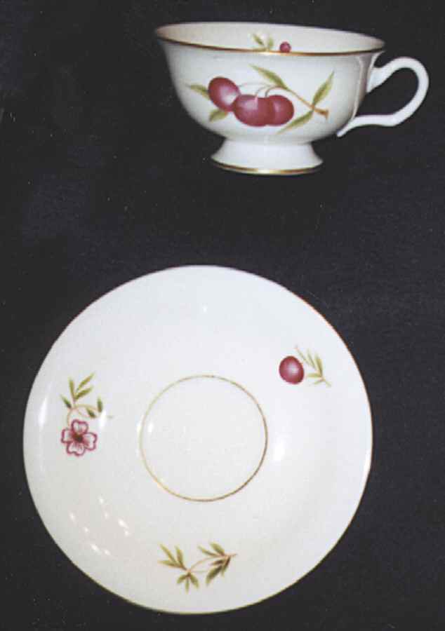 200 Footed Cup & Saucer Set by Castleton (USA)-1