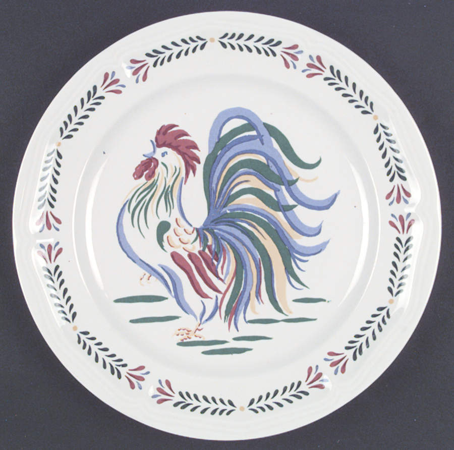 Sunrise Rooster Dinner Plate by Century China-1