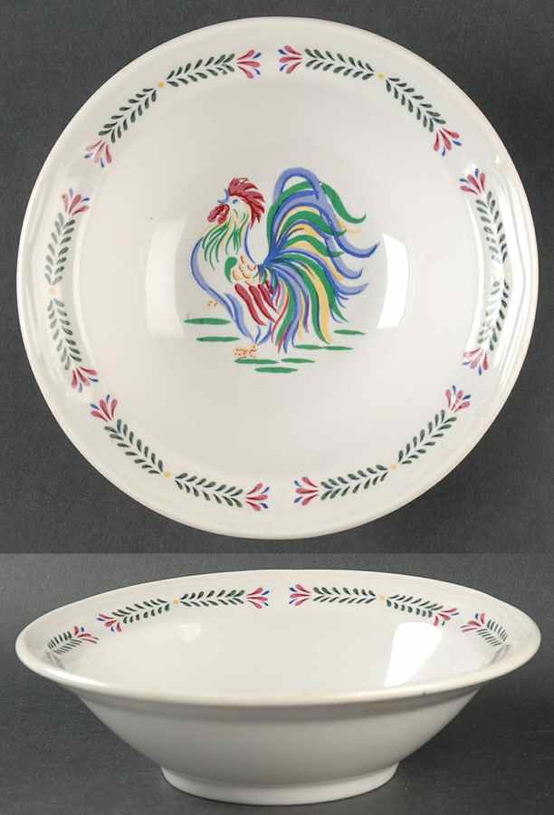 Sunrise Rooster Rim Cereal Bowl by Century China-1