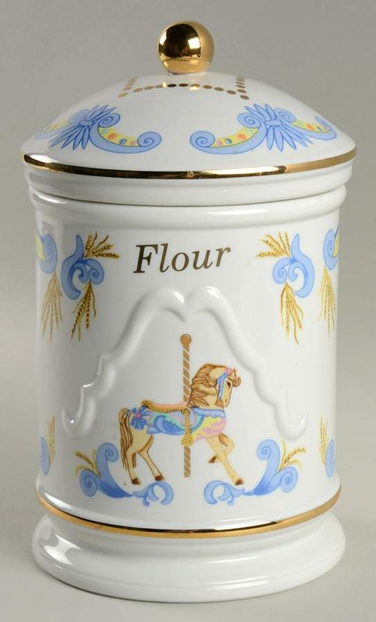 Carousel Flour Canister & Lid by Lenox-1