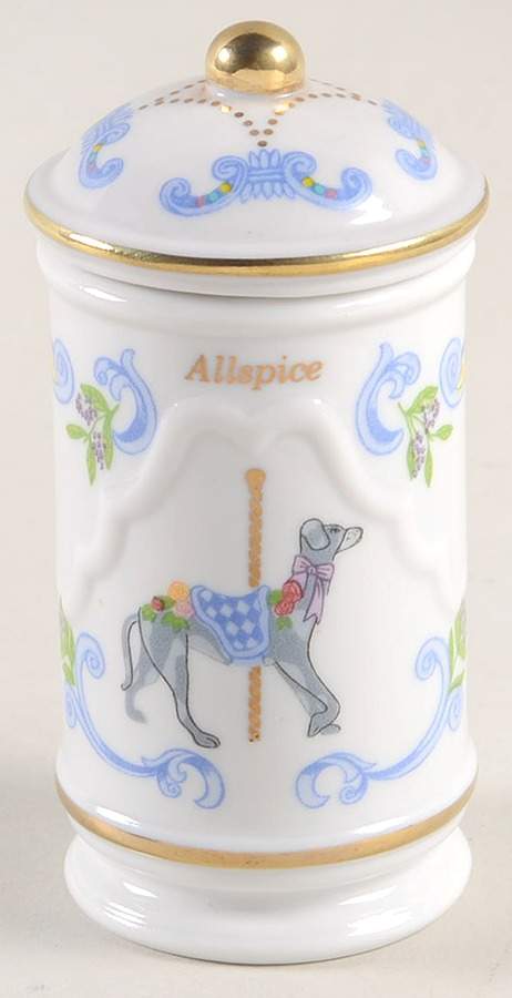 Carousel Allspice Spice Jar & Lid by Lenox-1