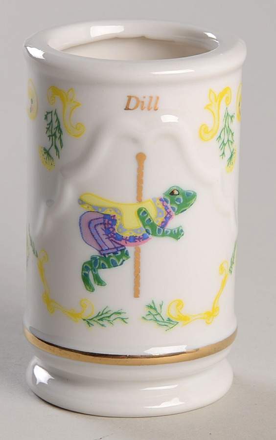 Carousel Dill Spice Jar No Lid by Lenox-1