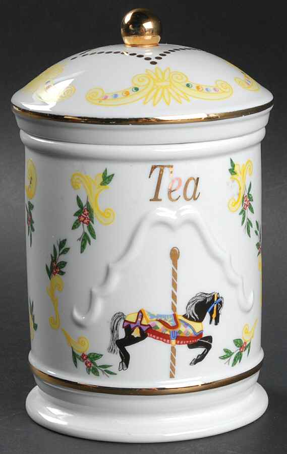 Carousel Tea Canister & Lid by Lenox-1