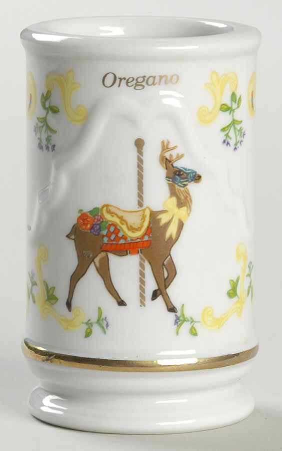 Carousel Oregano Spice Jar No Lid by Lenox-1