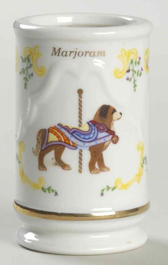 Carousel Marjoram Spice Jar No Lid by Lenox-1