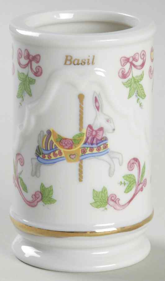 Carousel Basil Spice Jar No Lid by Lenox-1