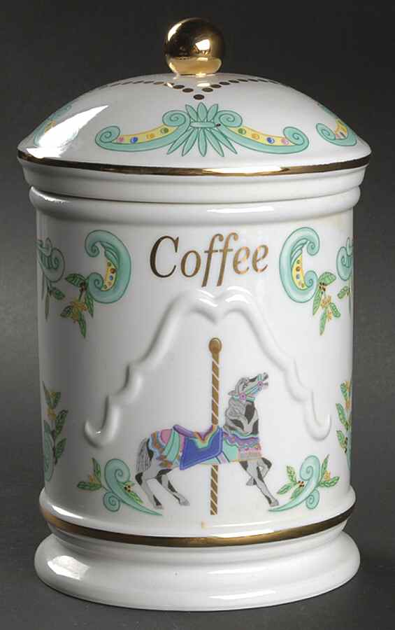 Carousel Coffee Canister & Lid by Lenox-1