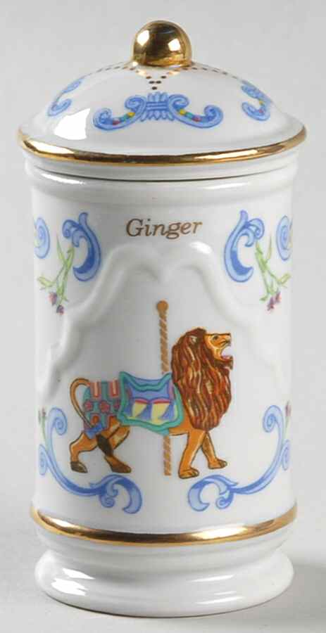 Carousel Ginger Spice Jar & Lid by Lenox-1