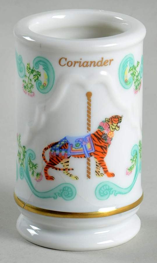 Carousel Coriander Spice Jar No Lid by Lenox-1