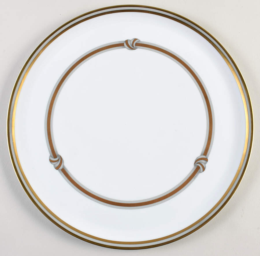 Ruban Or Cake Plate by Christofle-1