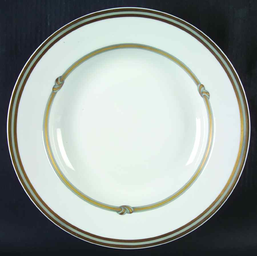 Ruban Or 12" Shallow Round Bowl by Christofle-1