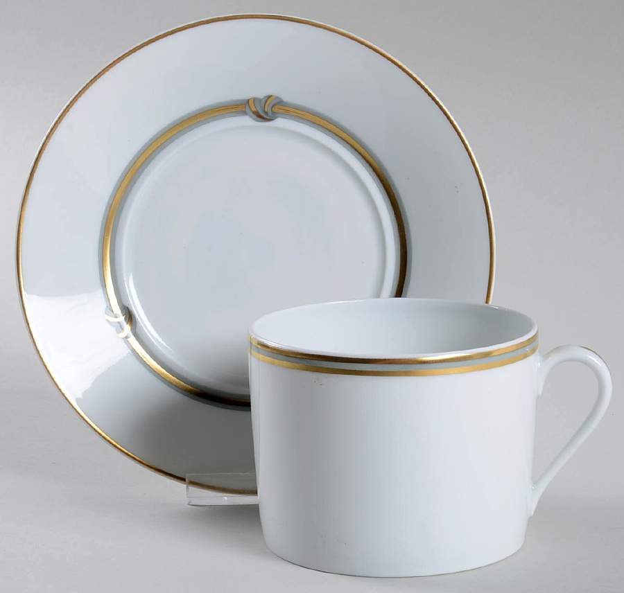 Ruban Or Breakfast Cup & Saucer Set by Christofle-1