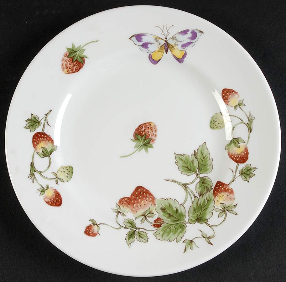 Strawberry (Smooth) Salad Plate by Coalport-1