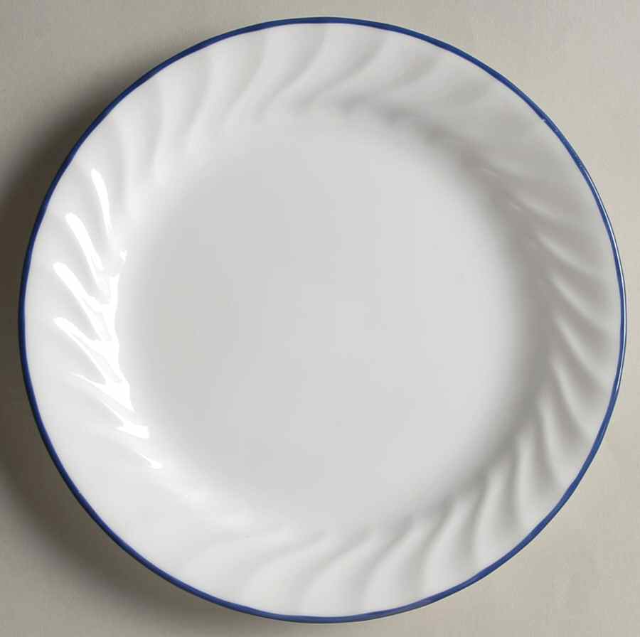 Enhancements (Cobalt Blue Trim, Corelle) Salad Plate by Corning Corelle-1