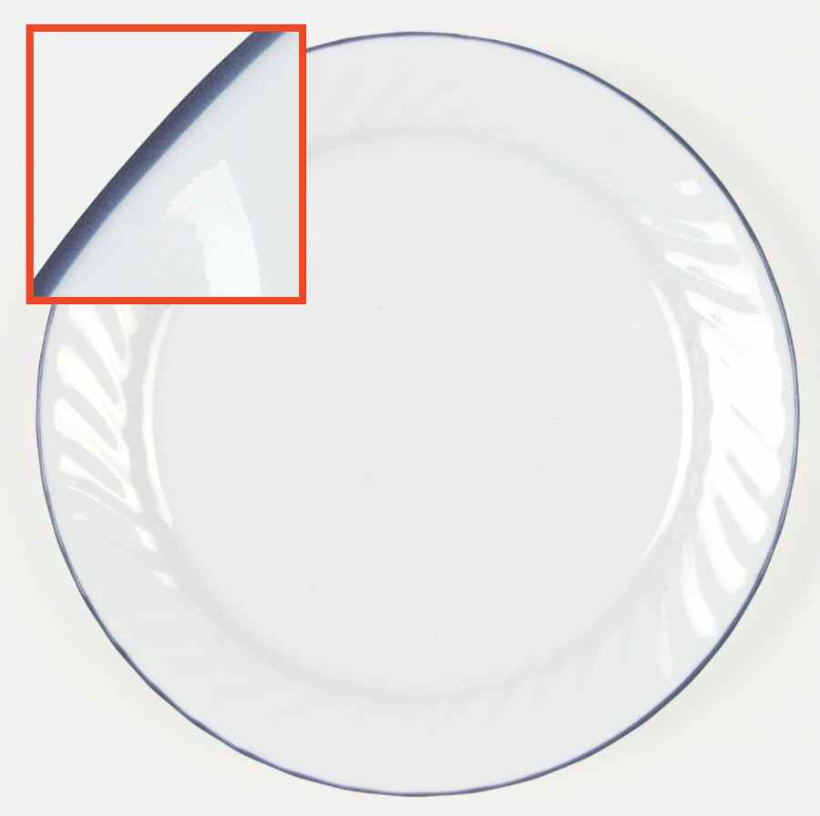 Enhancements (Cobalt Blue Trim, Corelle) Dinner Plate by Corning Corelle-1