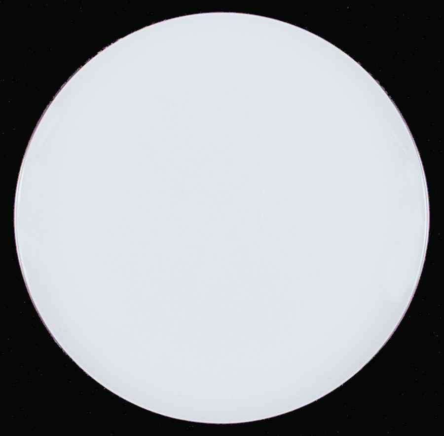 Platinum Edge (Pyroceram, Coupe) Dinner Plate by Corning Corelle-1